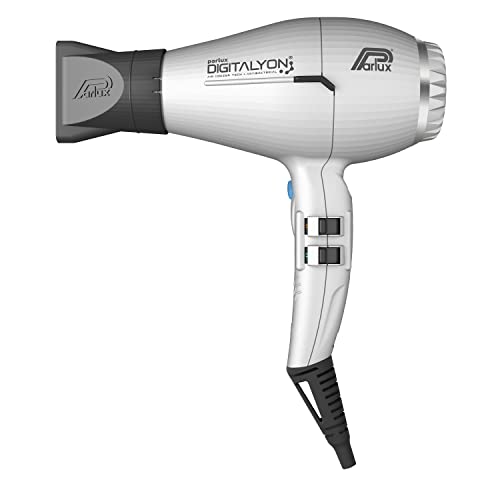 Parlux Digitalyon, Asciugacapelli Professionale Digitale Con Ioni Negativi, Leggero E Potente, Colore Argento