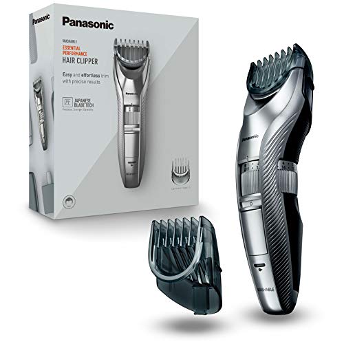 Panasonic Er-Gc71-S503 Regolabarba E Tagliacapelli, 38 Lunghezze Di Taglio Da 1 A 20 Mm, Lavabile, Taglio Di Precisione, Argento