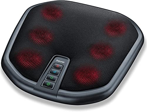 Beurer Fm 70 Shiatsu Massaggiatore Vibrante Con 3 Velocità Per Piedi E Schiena, Utilizzabile Da Seduti, Funzione Calore Attivabile