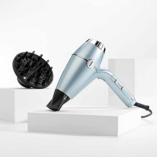 Babyliss D773De Asciugacapelli Hydro Fusion 2100 W, Asciugatura Rapida, Tecnologia Al Plasma, Doppio Sistema Ionico, 3 Temperature E 2 Velocità + Tas