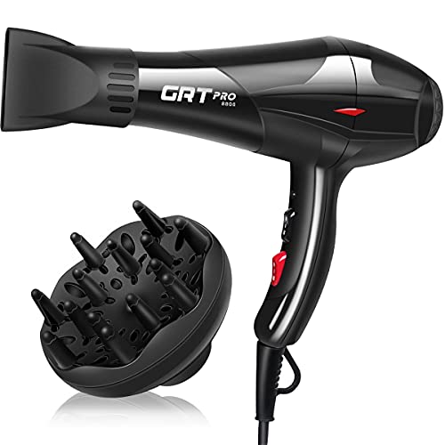 Phon Per Capelli Asciugacapelli Professionale 3500W, Ion Negativo E Temperatura Costante, Asciugatura Rapida E Delicata, Asciugatrice Per Capelli Con