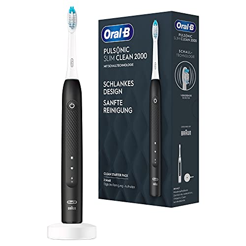 Oral-B Pulsonic Slim Clean 2000 - Spazzolino Elettrico Sonico Elettrico, 2 Modalità Di Pulizia Per La Cura Dei Denti E Gengive Sane, Con Timer, Design