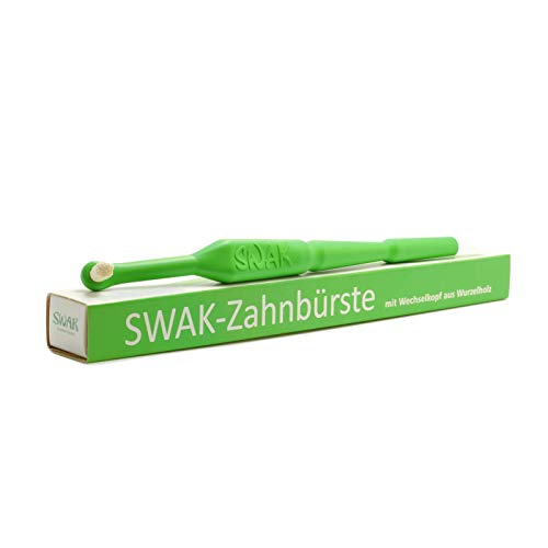 Swak 3.4 - Miswak - Verde Tiglio, Spazzolino Manuale, Spazzolino Naturale, Spazzolino Biologico