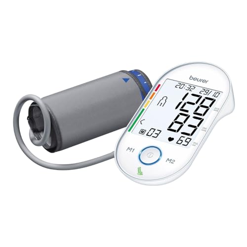 Beurer Bm 55 Misuratore Di Pressione Da Braccio Con Display Xl Retroilluminato E Indicatore Del Valore A Riposo
