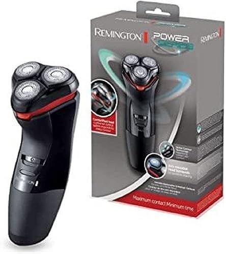 Remington Rasoio Uomo Con Testine Rotanti, Lame In Acciaio Inox Antimicrobiche, Doppia Traccia, Funzionamento A Rete Senza Batteria, Pr1330