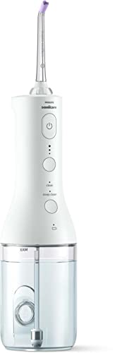 Philips Sonicare Irrigatore Orale Power Flosser 3000 Cordless - Per Denti E Gengive - Bianco (Modello Hx3806/31), 1 Unità (Confezione Da 1)