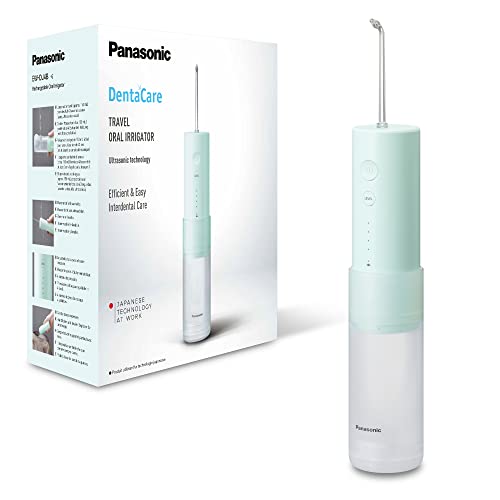 Panasonic Ew-Dj4B-G503 Idropulsore, Irrigatore Orale,4 Impostazioni Di Pressione Dell'Acqua, Compatto E Portatile, Ultrasonica, Serbatoio 150 Ml, Rica