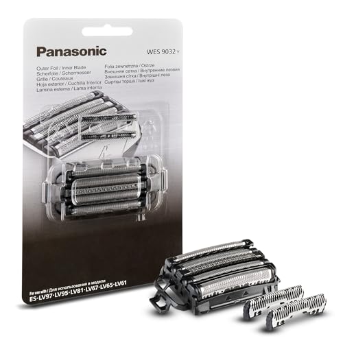 Panasonic Wes9032Y1361 Lame Di Ricambio Per Rasoi Elettrici Es-Lv97, Es-Lv95, Es-Lv81, Es-Lv69, Es-Lv67, Es-Lv65 E Es-Lv61, Set Combinato, Sistema A 5