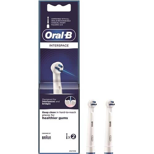 Braun Oral-B - Spazzola Di Ricambio Per Spazzolino, Interspace, Confezione Da 2, Blue, White, 2012