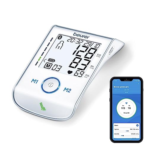Beurer Bm 85 Misuratore Di Pressione Da Braccio Con Batteria Al Litio E Connessione Bluetooth
