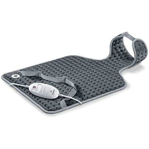 Beurer Hk 53 Cosy Termoforo Ergonomico Per Schiena E Cervicale Con Superficie Morbida E Avvolgente, 3 Livelli Illuminati Di Temperatura, Disinseriment