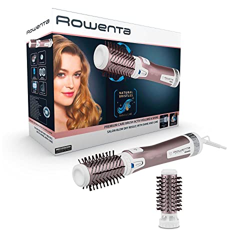 Rowenta Cf9540 Brush Activ Premium Care Spazzola Rotante E Asciugante Per Volume, 1000 W, Per Capelli Corti E Lunghi, Styler Con 2 Spazzole In Ceramic