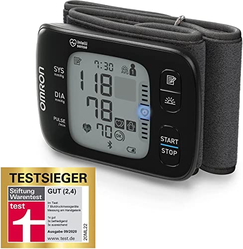 Omron Rs7 Intelli It Misuratore Di Pressione Arteriosa Da Polso - Apparecchio Portatile Per Misurare La Pressione E Monitoraggio Dell'Ipertensione, Co
