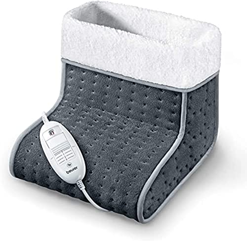 Beurer Fw 20 Scaldapiedi Estremamente Morbido Con 3 Livelli Di Temperatura, Sistema Di Sicurezza Beurer, Riscaldamento Rapido E Spegnimento Automatico