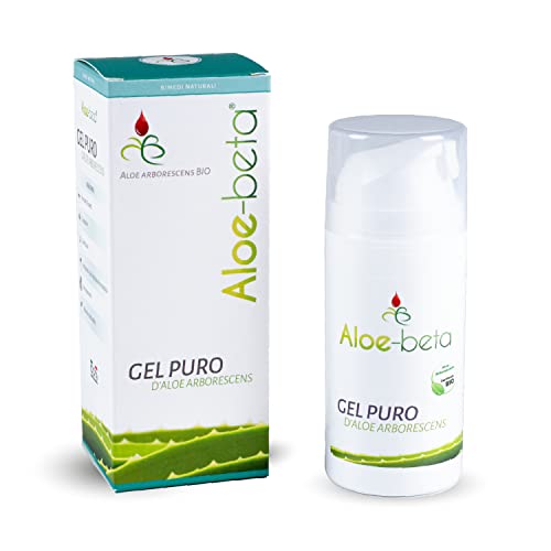 Aloe Arborescens Gel Puro Made In Italy - Idratante Protettivo - Senza Acqua Aggiunta - Confezione Airless Superigienica - Migliore Del Gel Di Aloe Ve