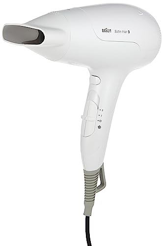 Braun Satin Hair 3 Power Perfection Brhd385E, Asciugacapelli Professionale 2000W, Tecnologia Powerperfection, Funzione Ionica Anti Crespo, 3 Temperatu