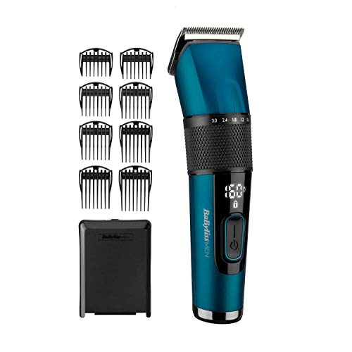 Babyliss Men E990E Tagliacapelli Japanese Steel Con Batteria Al Litio, Lame In Acciaio Giapponese, 160 Minuti Di Autonomia, Ricarica Completa In 3 Ore