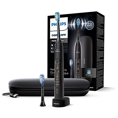 Philips Sonicare Expertclean 7500 - Spazzolino Elettrico Con 1 Testina Premium Gum Care G3 E 1 Testina Premium Plaque Defence C3, Custodia Da Viaggio,