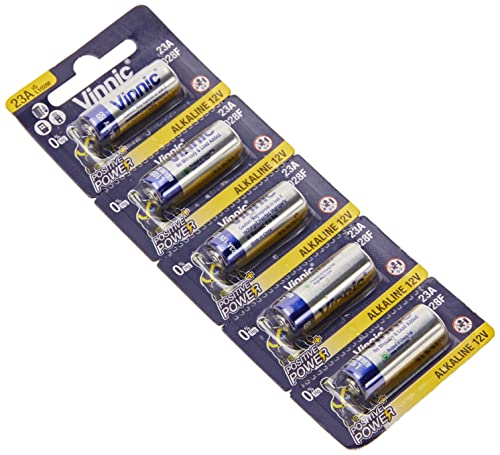 Vinnic Vin-23A - Batteria Alcalina Vinnic 23A – L1028F – Confezione Da 5 Batterie Unisex