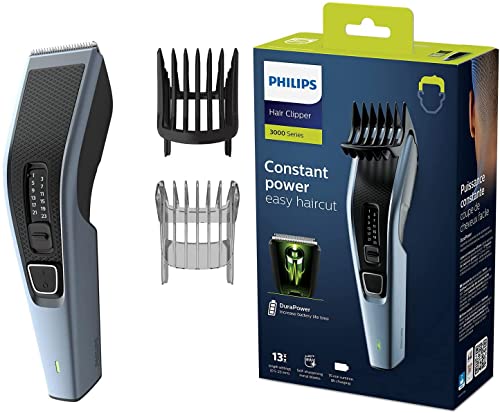 Philips Hc3530/15 Regolacapelli Series 3000, Taglio Preciso E Semplice, Nero/Argento