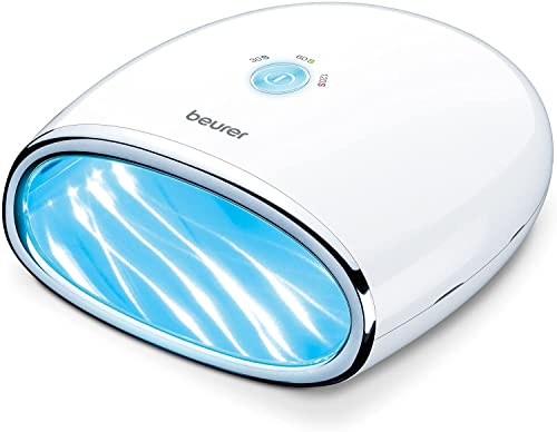 Beurer Mp 48 Asciugatore Unghie Per Modellazione E Indurimento Gel Led/Uv, Funzione Timer Con 3 Diverse Impostazioni: 30, 60 E 120 Sec, 18 Potenti Led