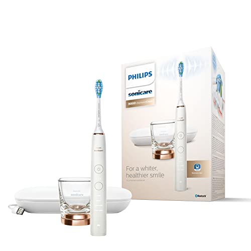 Philips Sonicare Diamondclean 9000 Spazzolino Elettrico Sonico, Connesso All'App, Con Custodia Da Viaggio Usb E Bicchiere Di Ricarica, Modello Hx9911/