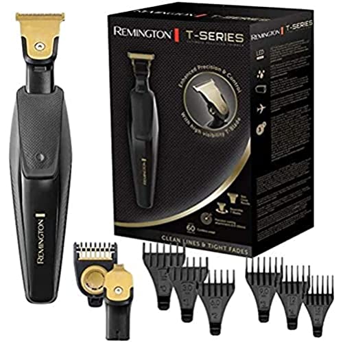 Remington Regolabarba E Rifinitore, Rasatura Delicata, Lama A T 30 Mm + 8 Accessori, Rasatura Precisa A Filo Pelle, 100% Resistente All'Acqua, Batteri