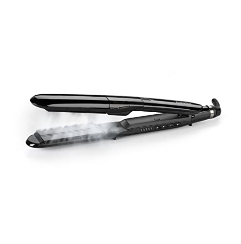 Babyliss St492E Piastra A Vapore Steamstraight, Piastre In Ceramica Da 39 Mm, Riscaldamento Advanced Ceramics, Idrata E Liscia I Capelli, 5 Temperatur