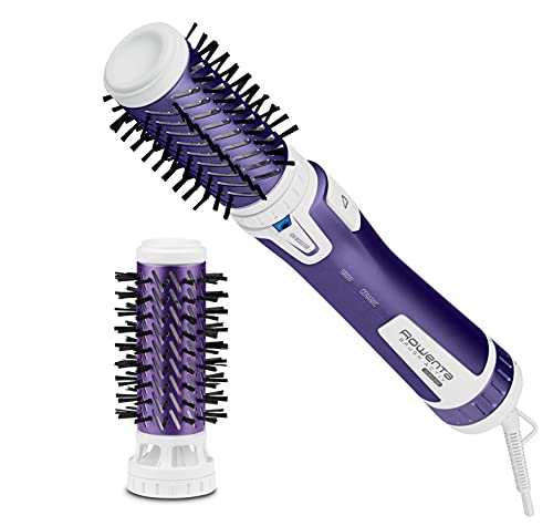 Rowenta Cf9530 Brush Activ Volume&Shine Spazzola Rotante E Asciugante Per Volume, 1000 W, Per Capelli Corti E Lunghi, Styler Con 2 Spazzole In Ceramic