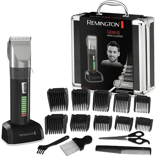 Remington Tagliacapelli - Lame In Ceramica Autoaffilanti - 10 Pettini Accessori, Funzionamento A Rete-Batteria Agli Ioni Di Litio, Custodia Profession