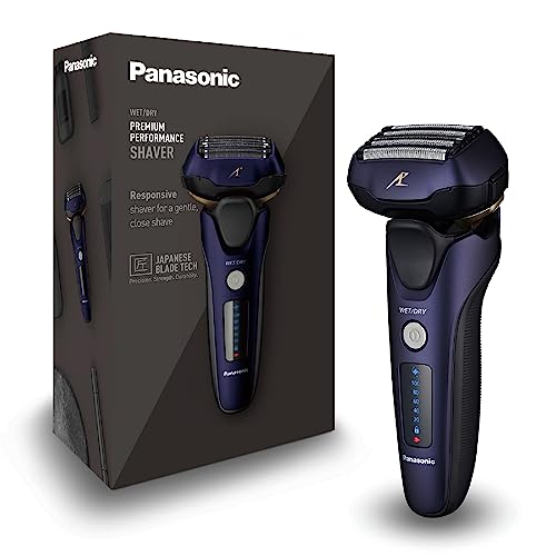 Panasonic Series 800 Es-Lv67 Rasoio Wet And Dry, 5 Lame Su Testina Multidirezionale, Motore Lineare Ad Alta Velocità, Rasatura Precisa E Profonda, Tag