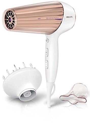 Philips Hp8280/00 - Asciugacapelli Moisture Protect, Bianco