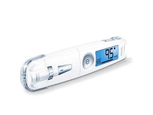 Beurer Gl 50 Misuratore Di Glicemia 3 In 1 (Mg/Dl) Senza Codifica, Penna Pungidito, Plug In Usb Con Software Integrato E Misuratore In Un Solo Strumen