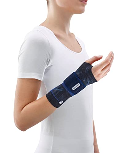 Bauerfeind Manutrain - Benda Da Polso Con Grado Di Stabilizzazione Regolabile Individualmente, Destra, Nero, Taglia 1