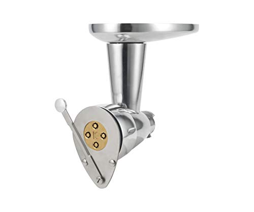 Kenwood Kax92.A0Me Accessorio Torchio Pasta Per Impastatrice Planetaria, Torchio Estrusore Tagliapasta In Acciaio Inox, Facilmente Smontabile Per Agev