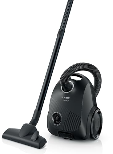 Bosch Serie 2 5948913, Aspiratore Da Slitta Con Sacchetto, Nero, 3600 W, 3.5 Litri, 80 Decibeles