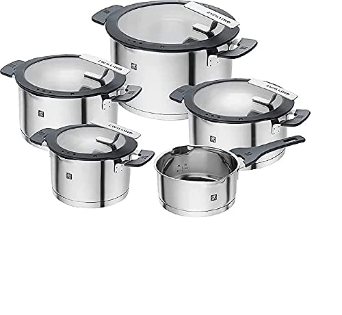 Zwilling Simplify 66870-005-0 Pots Set Stainless Steel 5 Pcs. Silver Black