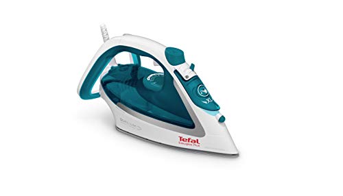 Tefal Easygliss Plus Fv5718 Iron Dry & Steam Iron Durilium Soleplate 2400 W Turquoise White