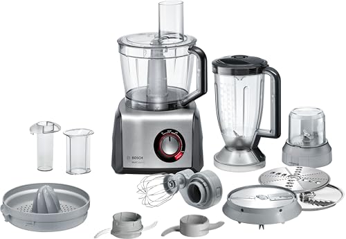 Bosch Multitalent 8 Robot Da Cucina Multifunzione Compatto - Oltre 50 Funzioni, 1250 W, Ciotola 3,9 L, Accessori Per Tagliare, Macinare, Impastare, Gr