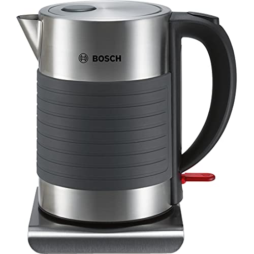 Bosch Twk7S05 Bollitore Elettrico, 2200 W, 7 Cups, Plastic, Nero/Grigio