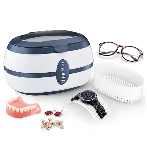 Uten Pulitore A Ultrasuoni 600 Ml Dispositivo Di Pulizia Ad Ultrasuoni Digital Ultrasonic Cleaner Per Occhiali Gioielli Orologi 40.000 Hz 35 W