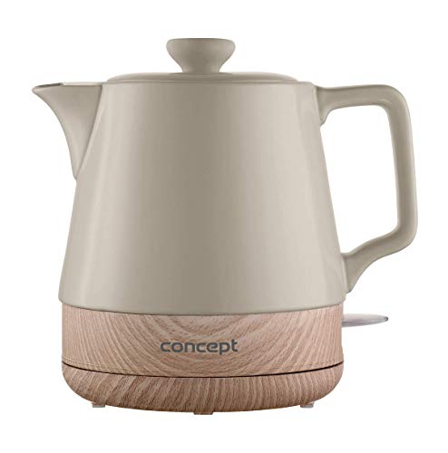 Concept Hausgeräte Rk0061 - Bollitore In Ceramica, 1 L, Colore: Caffè