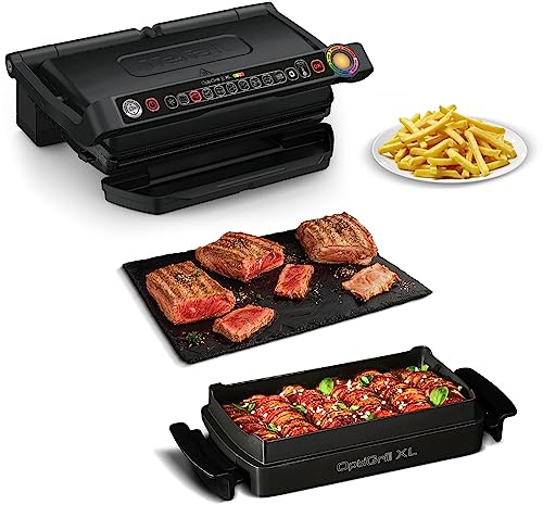 Tefal Gc7248 Optigrill+ Xl Con Snack & Baking 2000 Watt 9 Programmi Antiaderente
