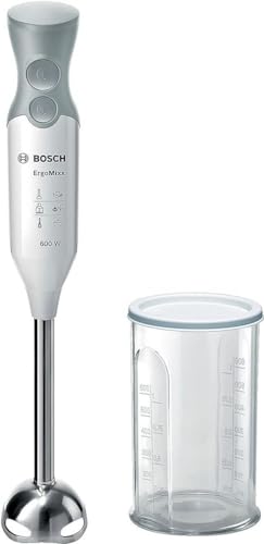 Bosch Msm66110 Mixer A Immersione, 600 W, 0.6 Litri, Plastica, Bianco