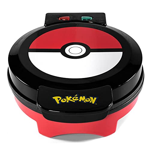 Uncanny Brands - Macchina Di Pokemon Pokeball Per Creare Il Tuo Gofre Con La Stampa Della Poke Ball - Spina Europea - Tipo C (Wm1-Pok-Pk1-Eu) - Regalo