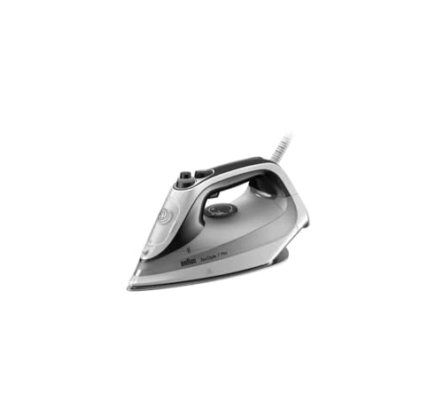 Braun Texstyle 7 Pro Si7149Wb, Ferro Da Stiro Con Piastra Freeglide 3D Eloxalplus, 220 G/Min, Punta Di Precisione, Manico Ergonomico, Ricarica Da 300M