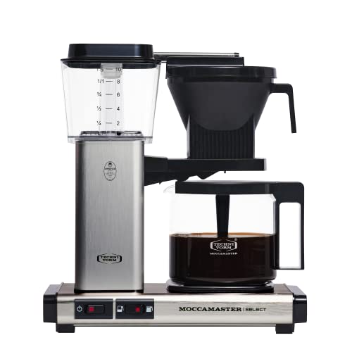 Moccamaster Kbg Select, Macchina Caffè, Filtro Caffe, Spazzolato, 1.25 Litri