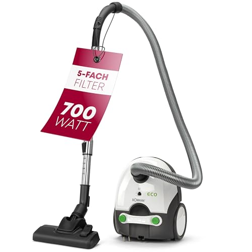 Bomann Bs 9019 Cb Nilfisk Aspirador 128390132 3,1 L 650 W Con Bolsa, 700 W, 1 Liter, 44 Decibel, Blu
