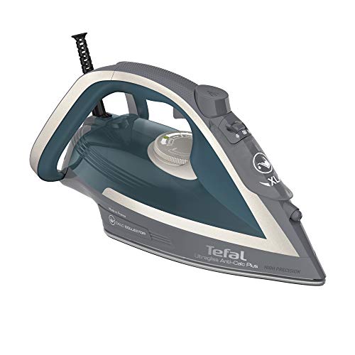Tefal Ultragliss Anti Calcare Plus Ferro Da Stiro A Vapore, Acrylic, Turquoise/Grey