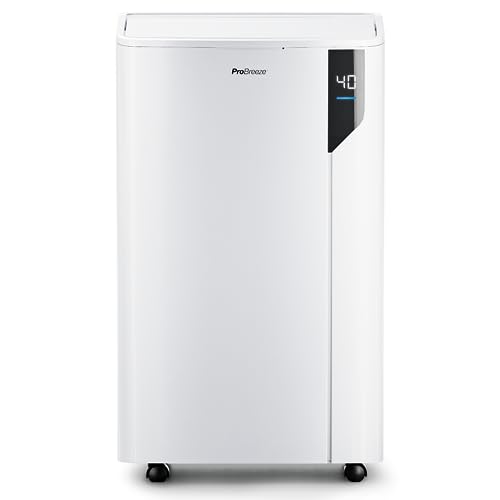 Pro Breeze Deumidificatore A Compressore Da 20L Al Giorno - Efficiente Dal Punto Di Vista Energetico, Modalità Assciugatura, E Indicatore Di Umidità,